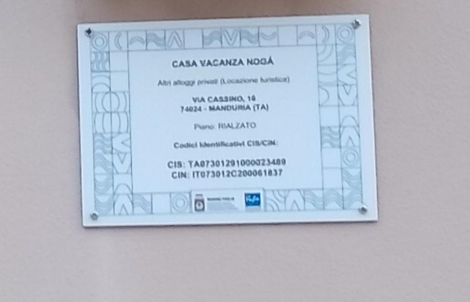 Casa Noga' Lägenhet Manduria Exteriör bild
